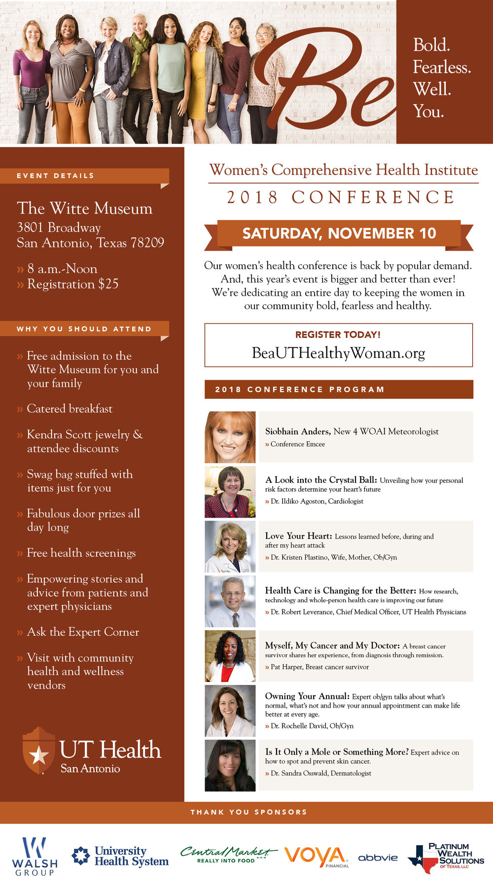 Image: UT Health Women's Comprehensive Health Conference on Nov. 10 - Click to Register Today