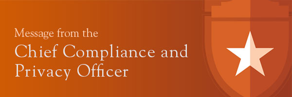 Message from the Chief Compliance and Privacy Officer