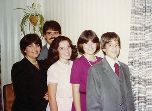 Dr. Mesa with his parents and older sisters in Chicago.
